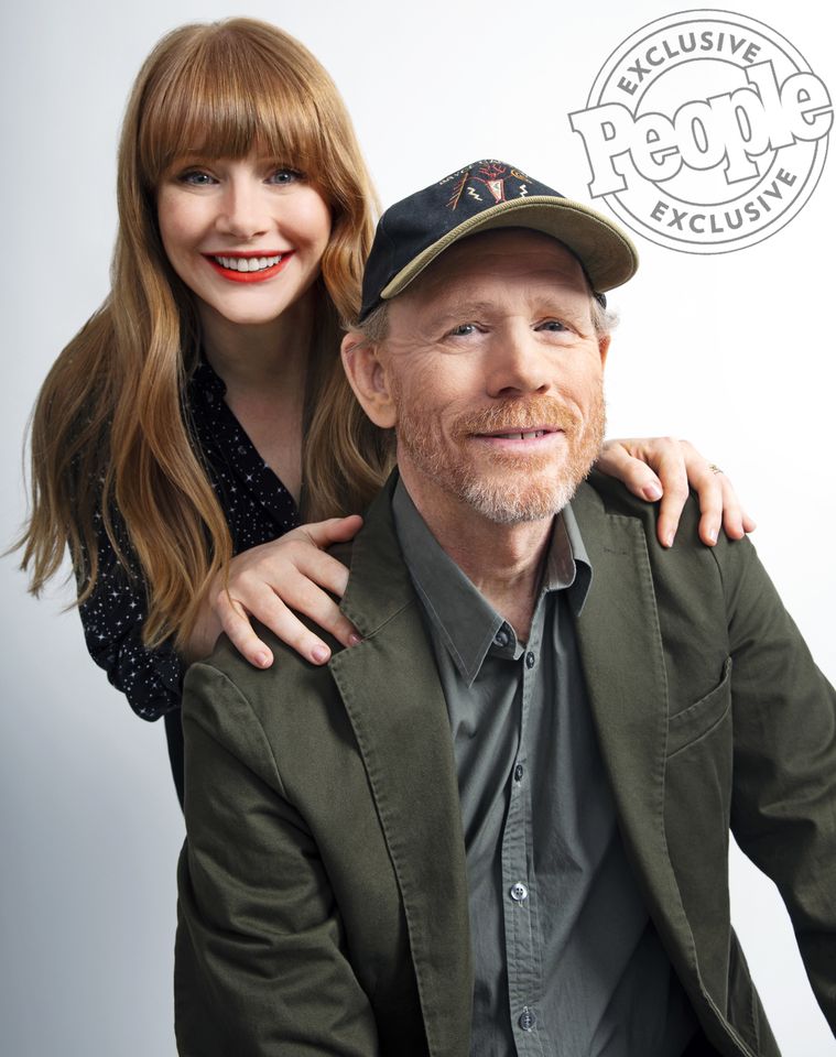 Bryce Dallas Howard and Ron Howard photographed by Jake Chessum as part of a press junket at the Mandarin Oriental on May 4, 2018Credit: JAKE CHESSUM