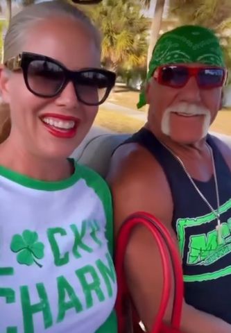 Hulk Hogan and Sky Daily pose for a selfie.Credit: Hulk Hogan/Instagram