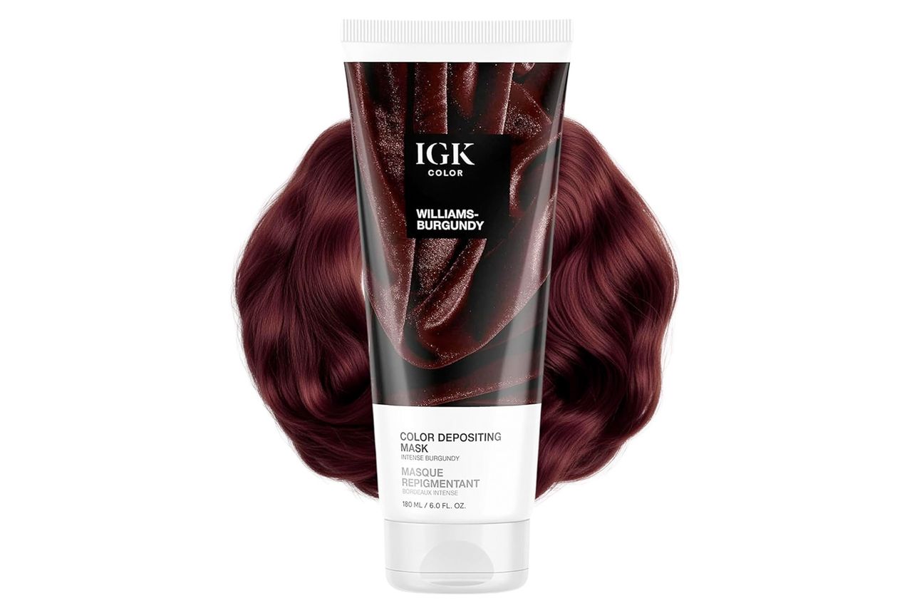 IGK Williams Burgundy Color Depositing Hair Mask Credit: Amazon