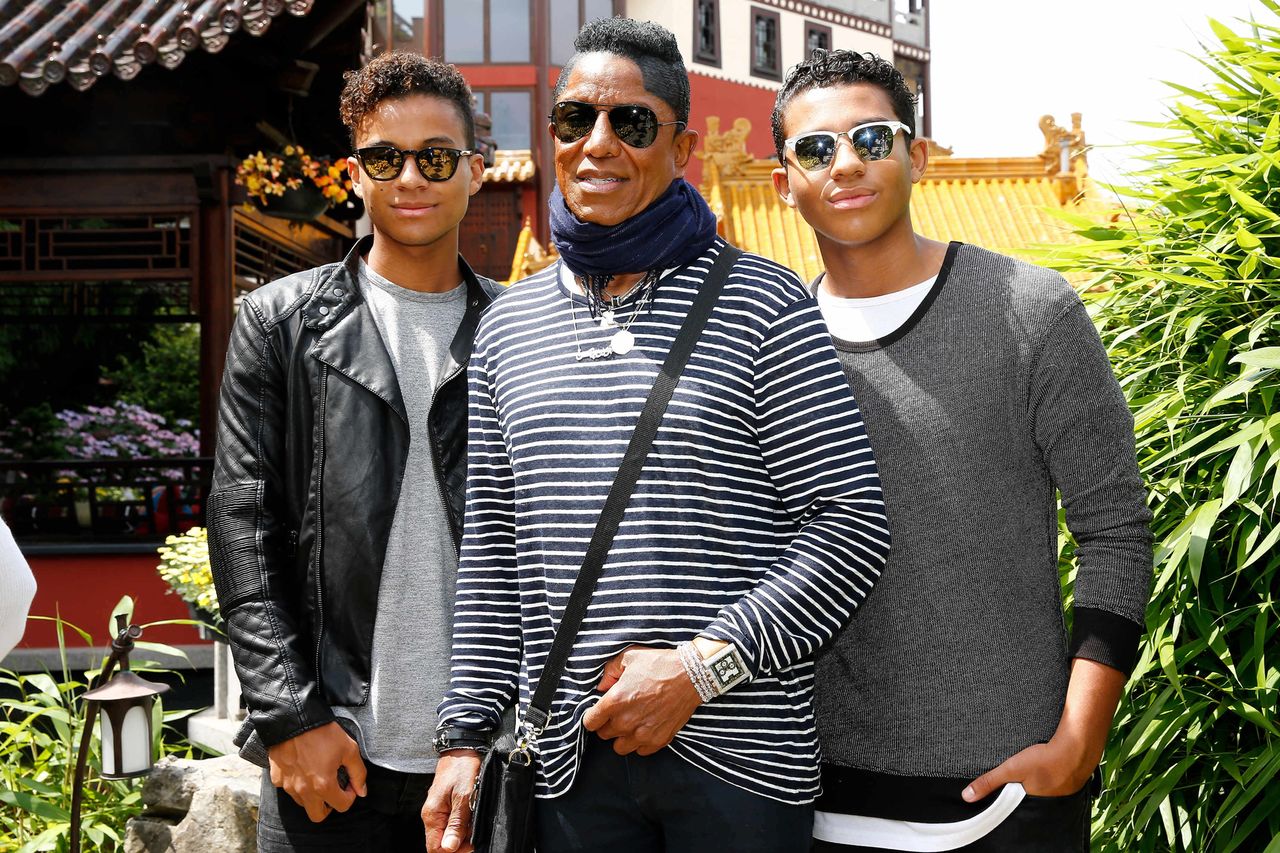 Jaafar Jackson, Jermaine Jackson and Jermajesty Jackson in 2016.Credit: People Picture/Shutterstock
