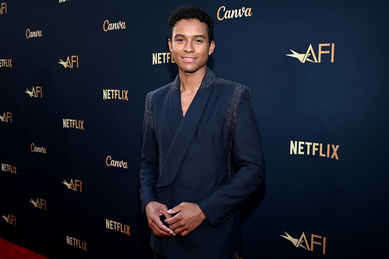 Jaafar Jackson attends the 51st AFI Life Achievement Award on April 18, 2026 in Hollywood, California.Credit: Michael Kovac/Getty