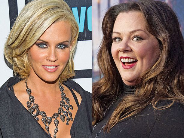 Jenny McCarthy at Bravo's 'Watch What Happens Live with Andy Cohen' in N.Y.C. on Feb. 9, 2014; Melissa McCarthy at the 'SNL' 40th anniversary celebration at Rockefeller Plaza in N.Y.C. on Feb. 15, 2015Credit: Charles Sykes/Bravo/NBCU Photo Bank via Getty Images; D Dipasupil/FilmMagic