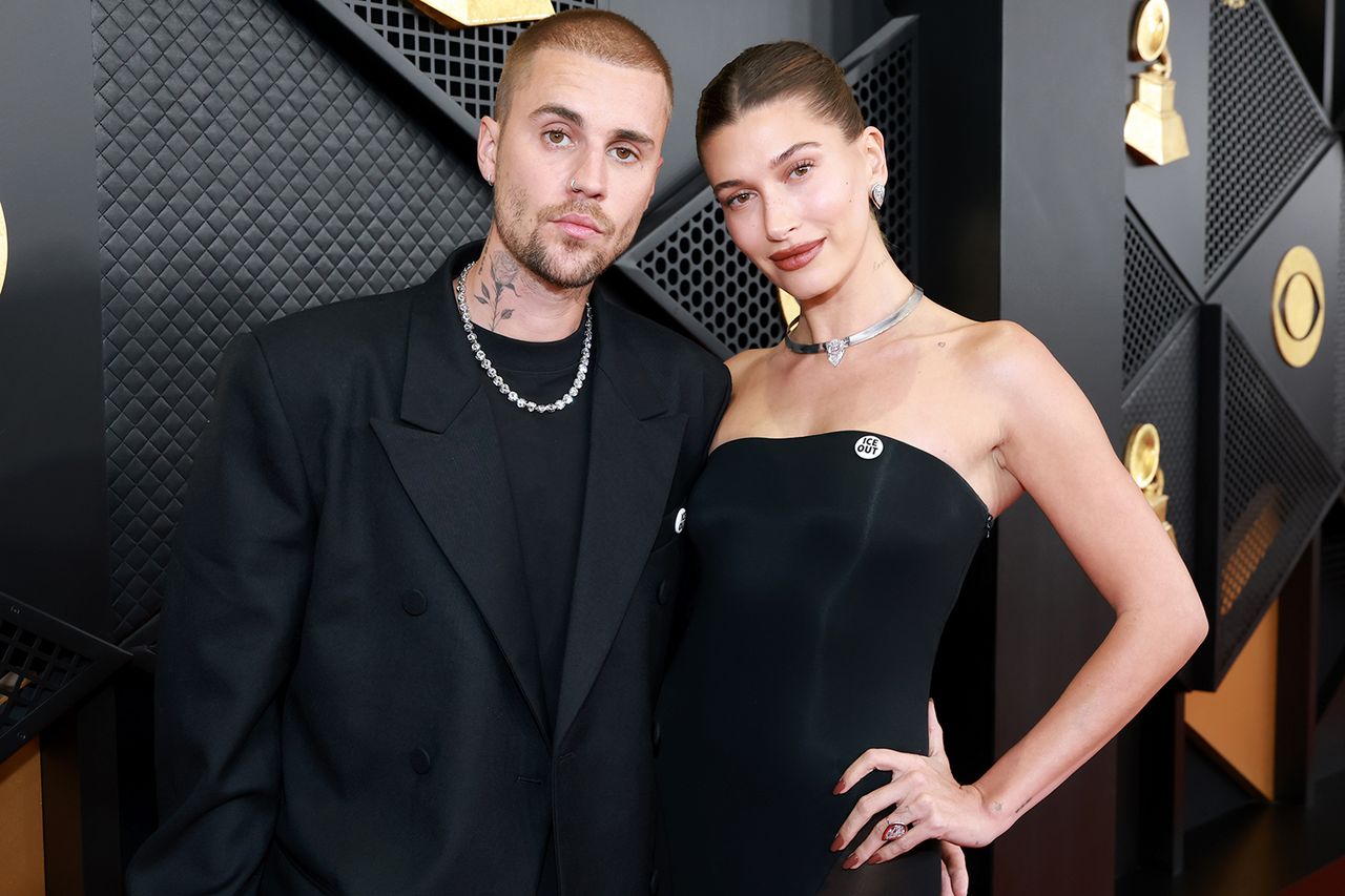 Justin and Hailey Bieber at the 2026 Grammy AwardsCredit: Kevin Mazur/Getty
