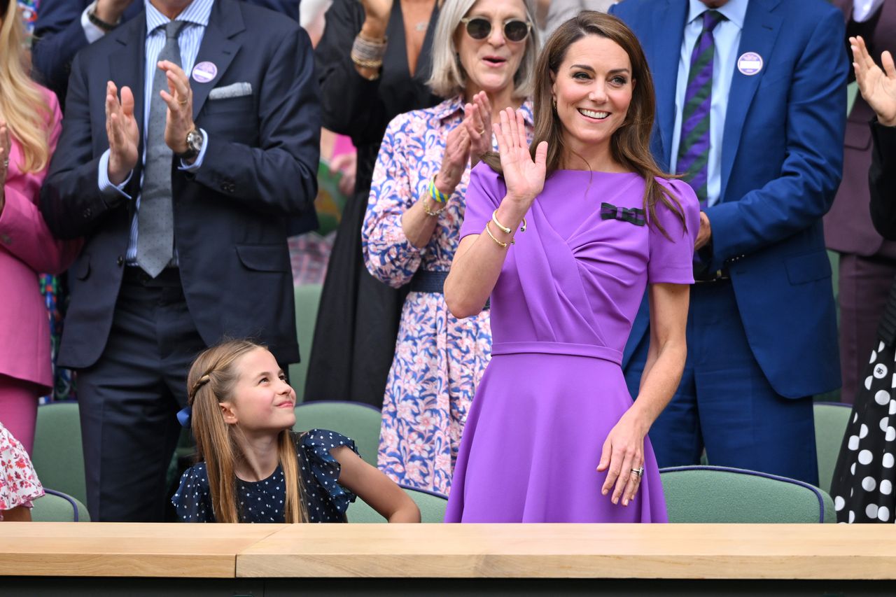 Princess Charlotte and Catherine, Princess of Wales at Wimbledon 2024Credit: Karwai Tang/WireImage