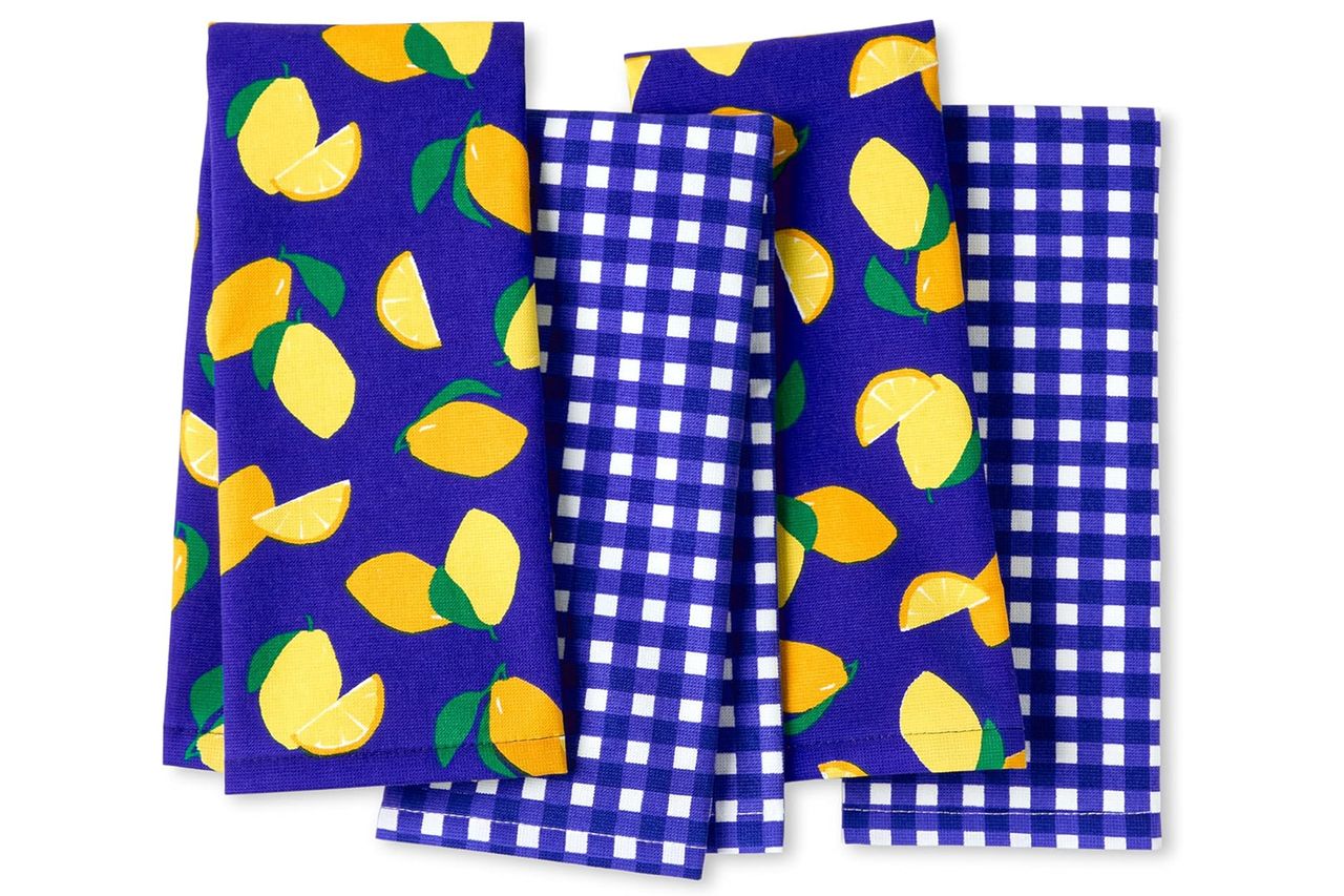 Amazon Kate Spade New York Lemon Party and Spring Gingham Kitchen Towels Credit: Amazon