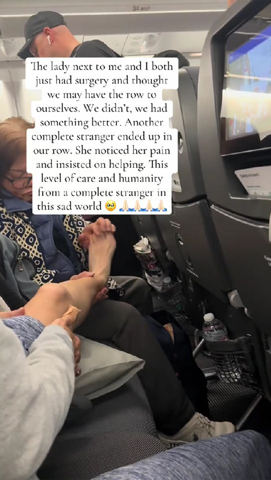 After Surgery, She Thought She Would Have The Row To Herself On a Flight. Who Ended Up Being In Her Row Was Even Better Linzey Strommen's TikTokCredit: linzeyisamom/TikTok