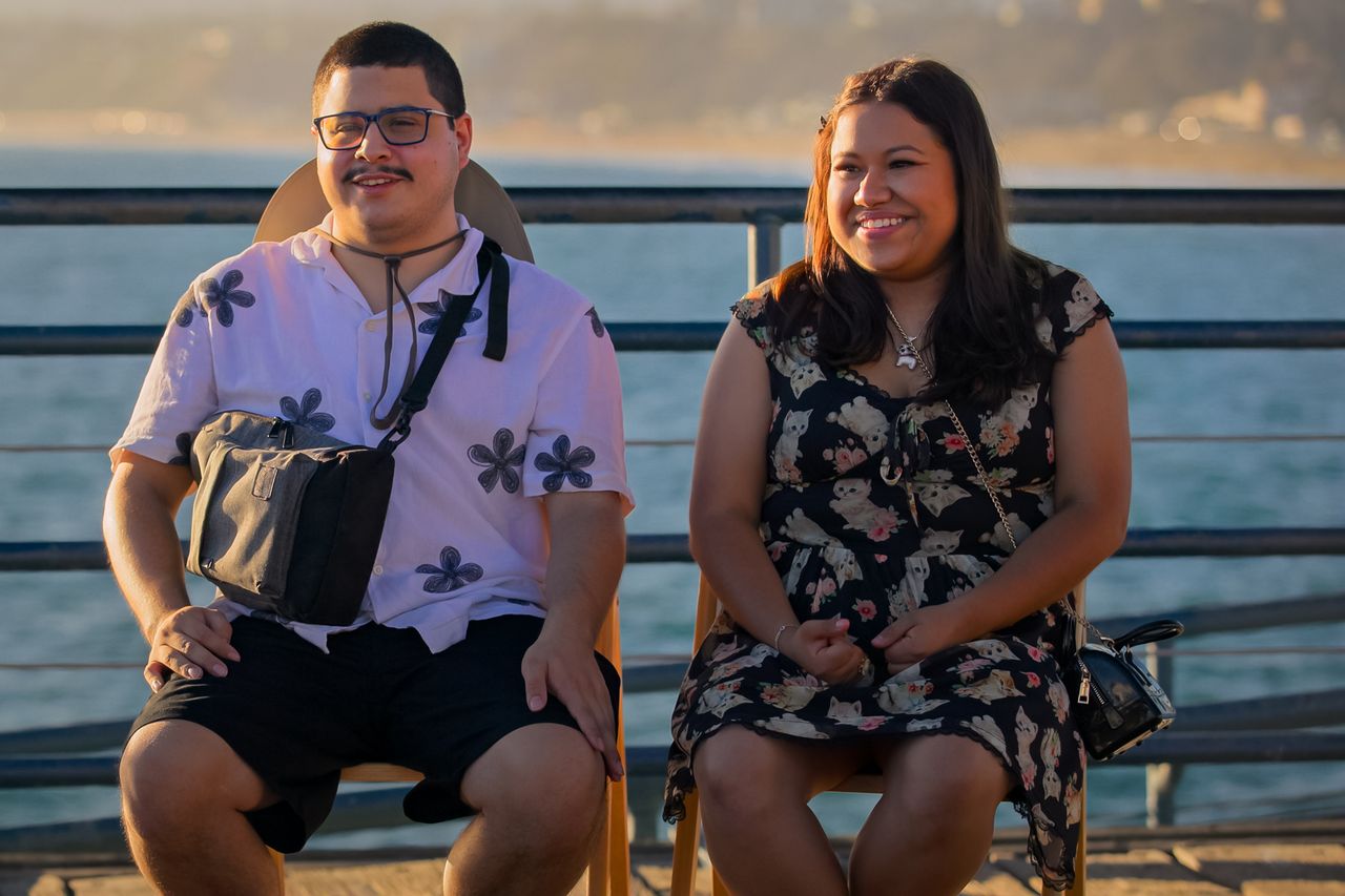 Dylan and Melissa from episode 406 of Love on the Spectrum.Credit: Courtesy of Netflix