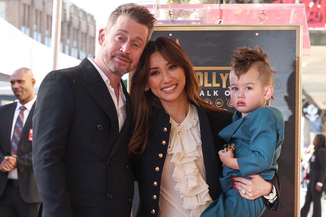 Macaulay Culkin, Brenda Song and their son DakotaCredit: Amy Sussman/Getty