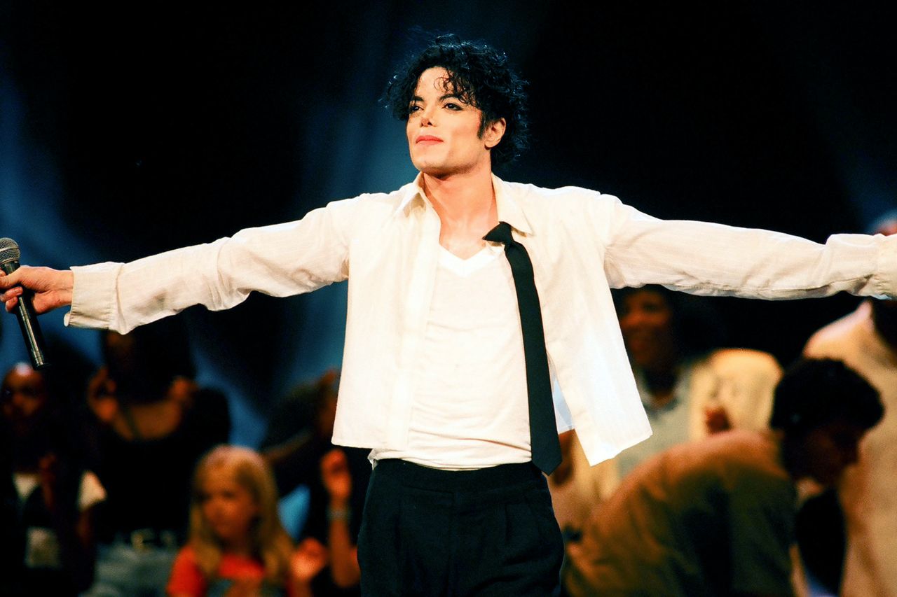 Michael Jackson during the 1995 MTV Video Music Awards Show in New York City.Credit: Jeff Kravitz/FilmMagic