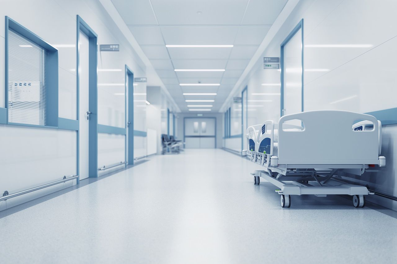 Stock image of a hospital corridor interior.Credit: Getty