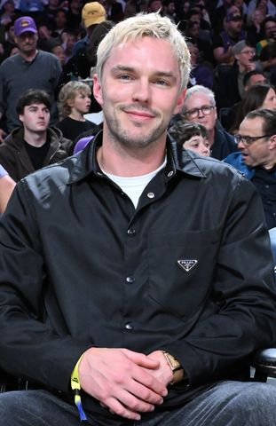 Nicholas Hoult attends a basketball game between the Los Angeles Lakers and the Cleveland Cavaliers Nicholas HoultCredit: Allen Berezovsky/Getty