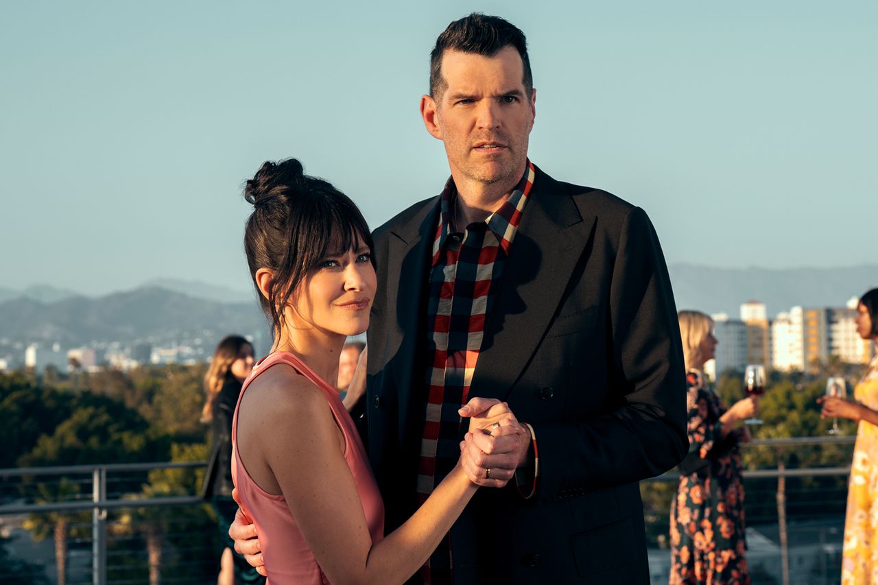 Jackie Tohn as Esther and Timothy Simons as Sasha in 'Nobody Wants This' season 2Credit: Erin Simkin/Netflix