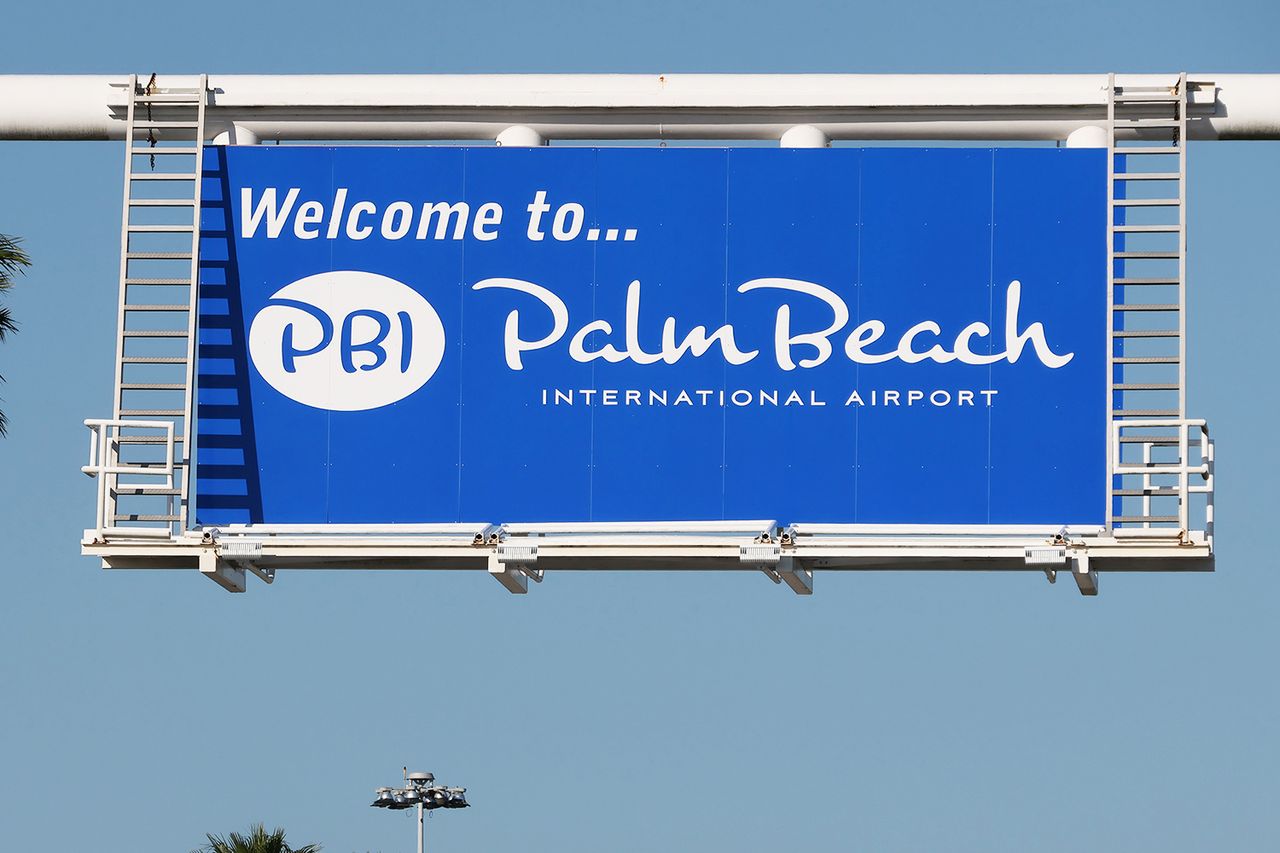 Signage for the Palm Beach International AirportCredit: Joe Cavaretta/South Florida Sun Sentinel/Tribune News Service via Getty