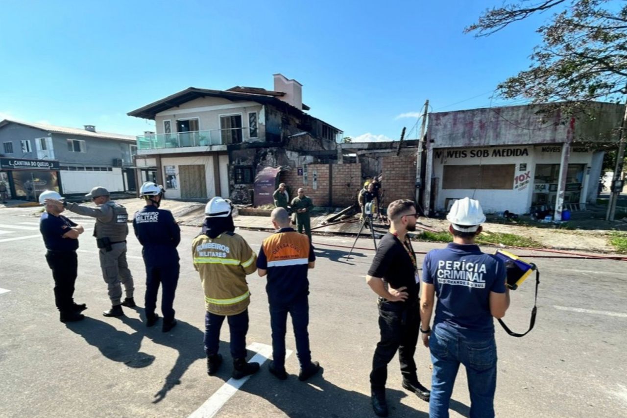 The scene after a plane crash in Capão da Canoa in Brazil Emergency response teams tend to the plane crash site in Brazil on April 4Credit: Ascom Defesa Civil