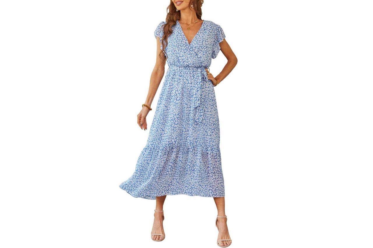 prettygarden womens summer floral boho maxi dress Credit: Amazon