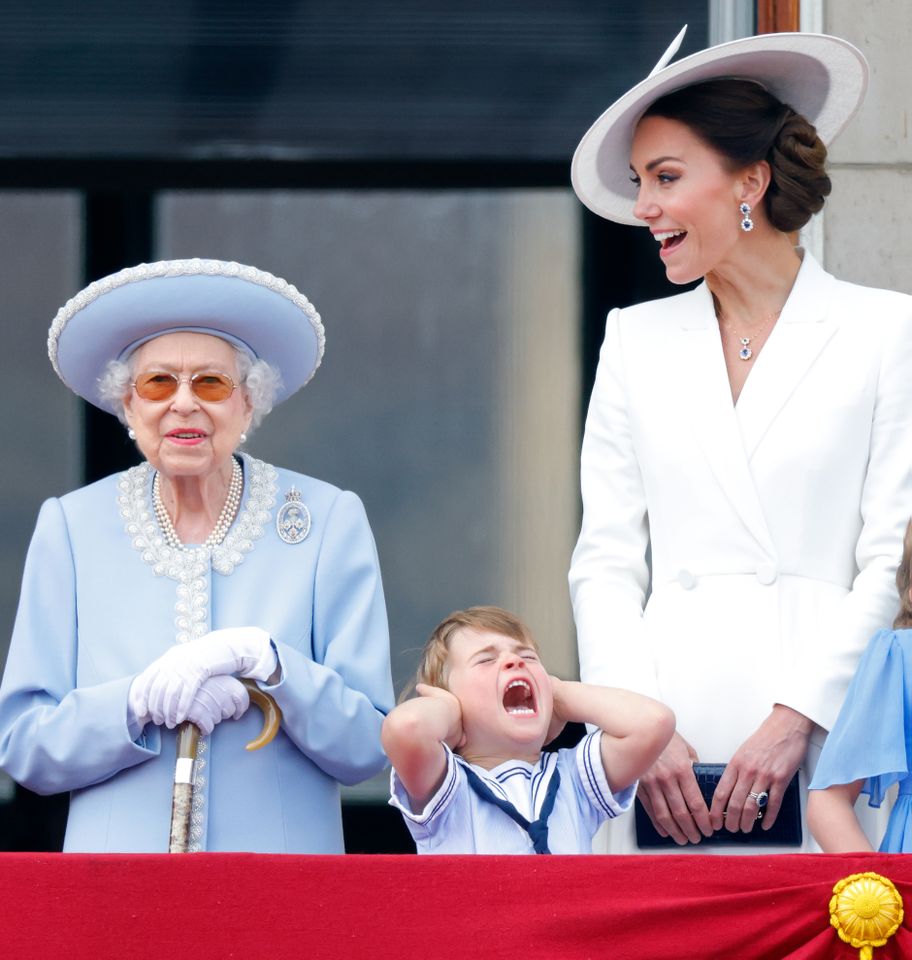 Queen Elizabeth, Prince Louis, Kate MiddletonCredit: Max Mumby/Indigo/Getty