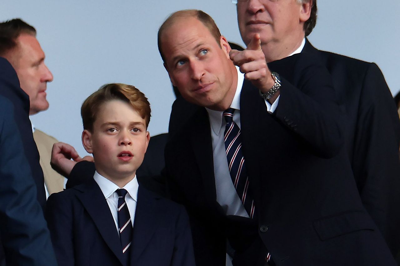 Prince george prince william football soccer berlinCredit: Richard Pelham/Getty