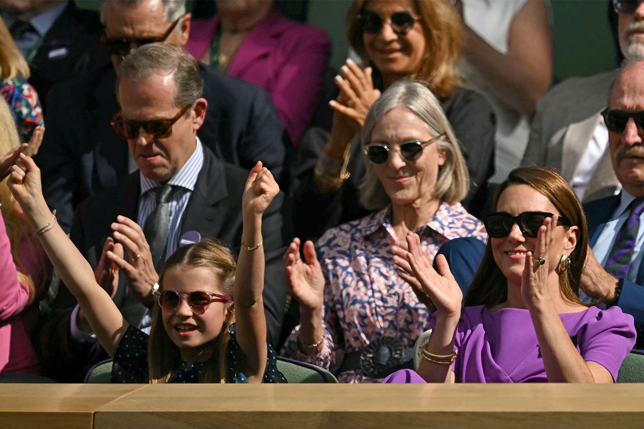 Princess Charlotte and Catherine, Princess of Wales at Wimbledon 2024Credit: BEN STANSALL/AFP via Getty