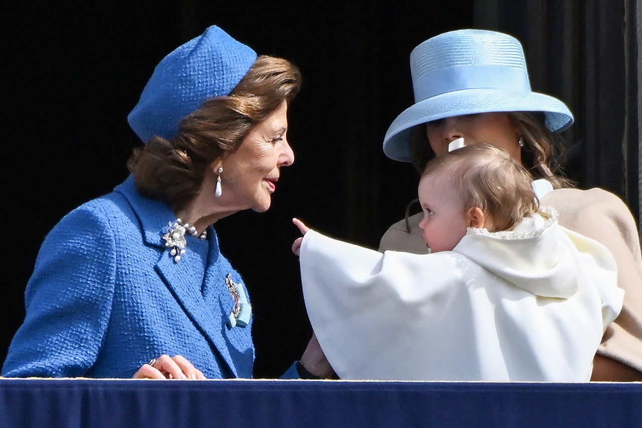 Queen Silvia celebrates King Carl XVI Gustaf's 80th with Princess Sofia and Princess Ines on April 30, 2026Credit: Jonathan Nackstrand / AFP via Getty