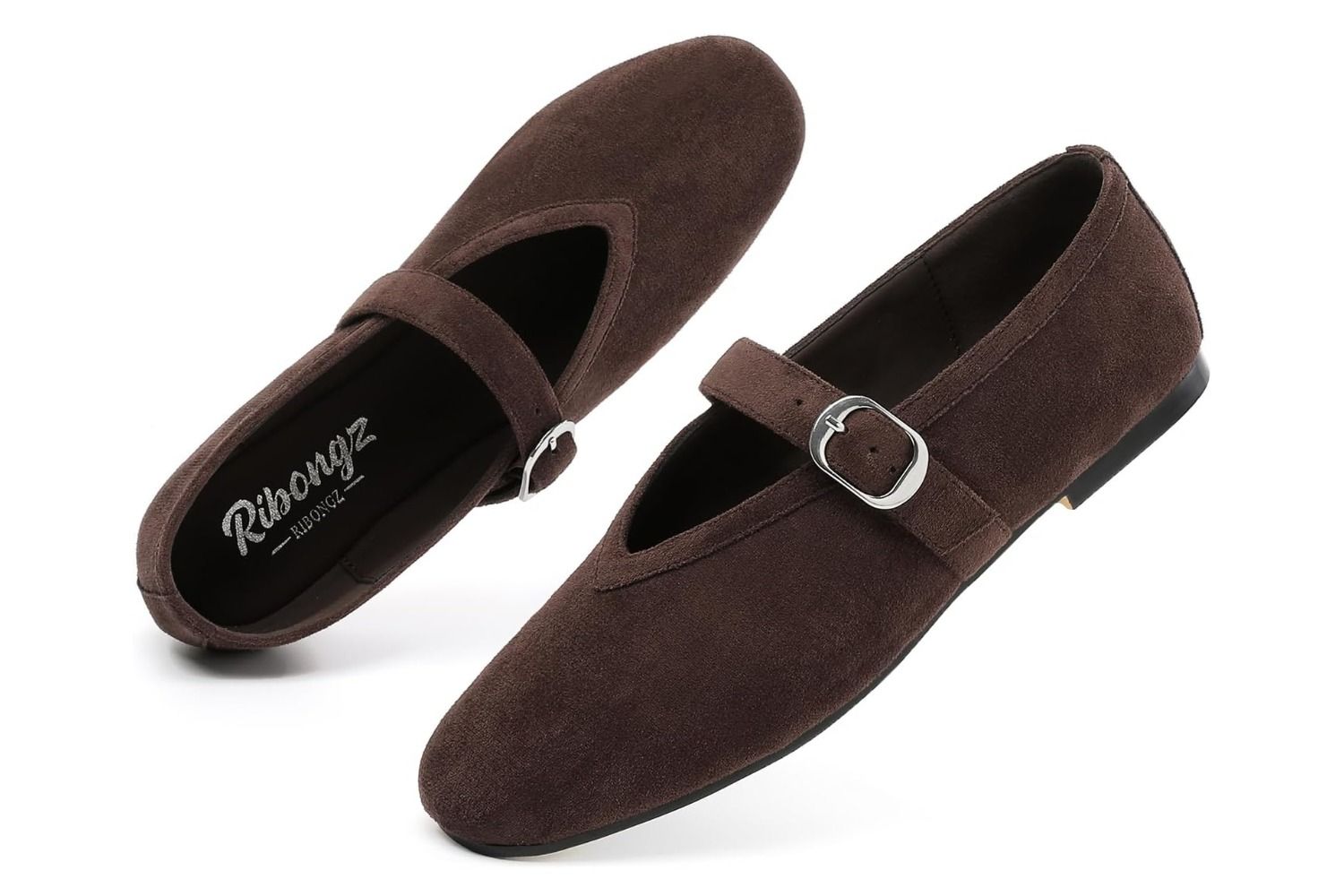 RIBONGZ Flats Foldable Ballet Mary Jane