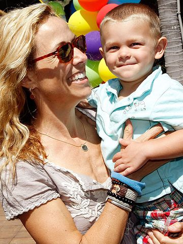 Sheryl Crow holding son Wyatt Steven.Credit: Michael Buckner/WireImage