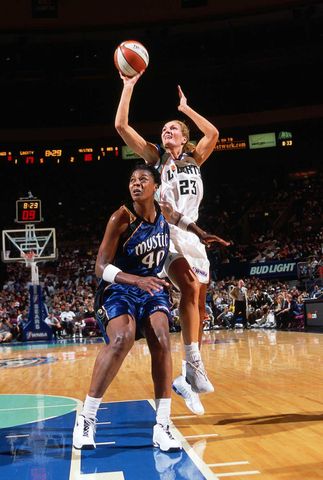 Sue Wicks playing for the New York Liberty in 2001Credit: Ray Amati/NBAE via Getty