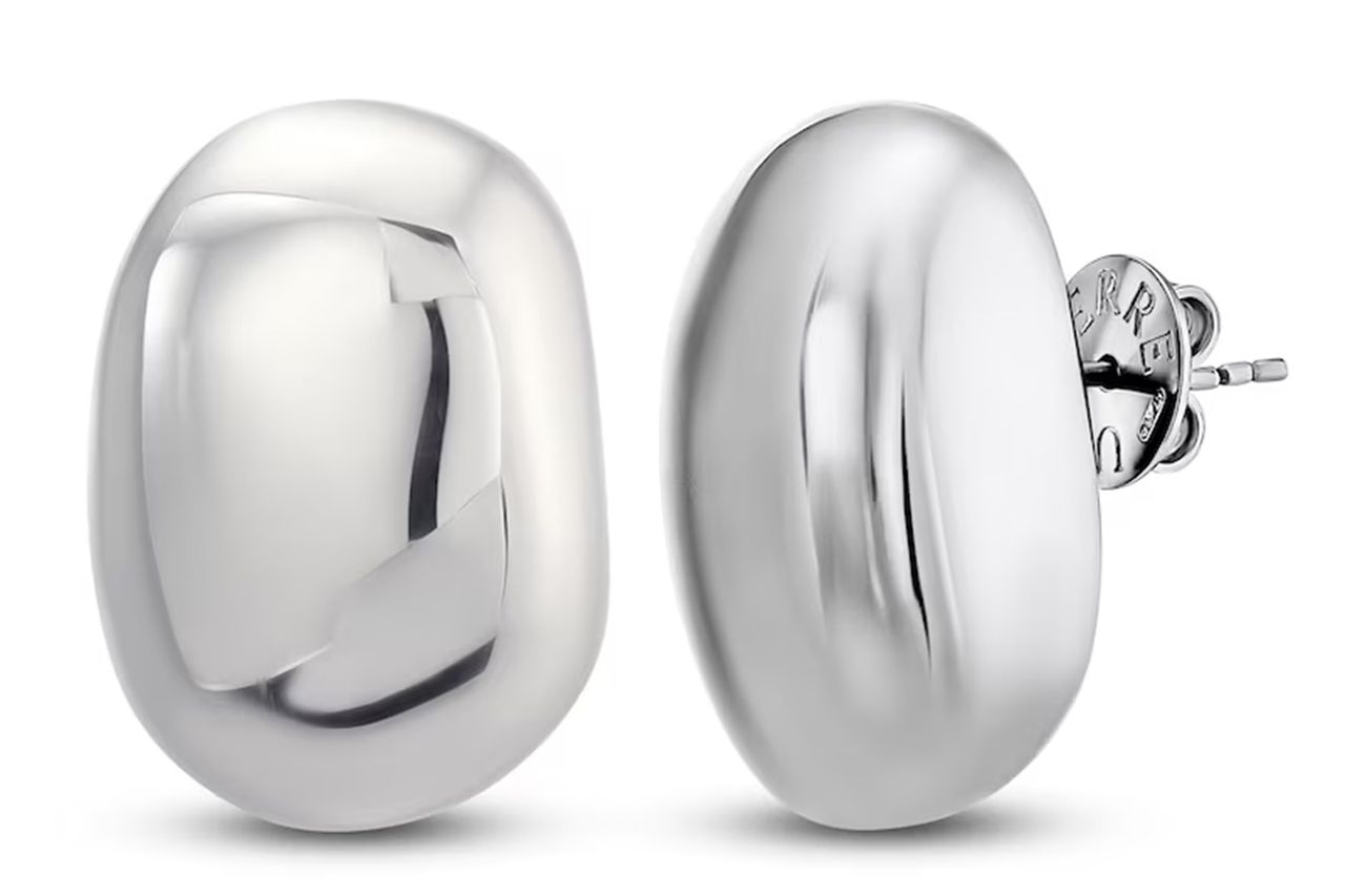 Italia D'Argento Hollow Boule-Shaped Stud Earrings Sterling Silver Credit: Jared