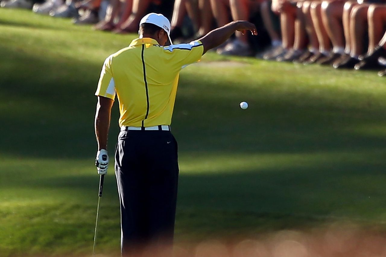 Tiger Woods during the second round of the 2013 Masters Tournament on April 12, 2013 in Augusta, Georgia.Credit: Mike Ehrmann/Getty
