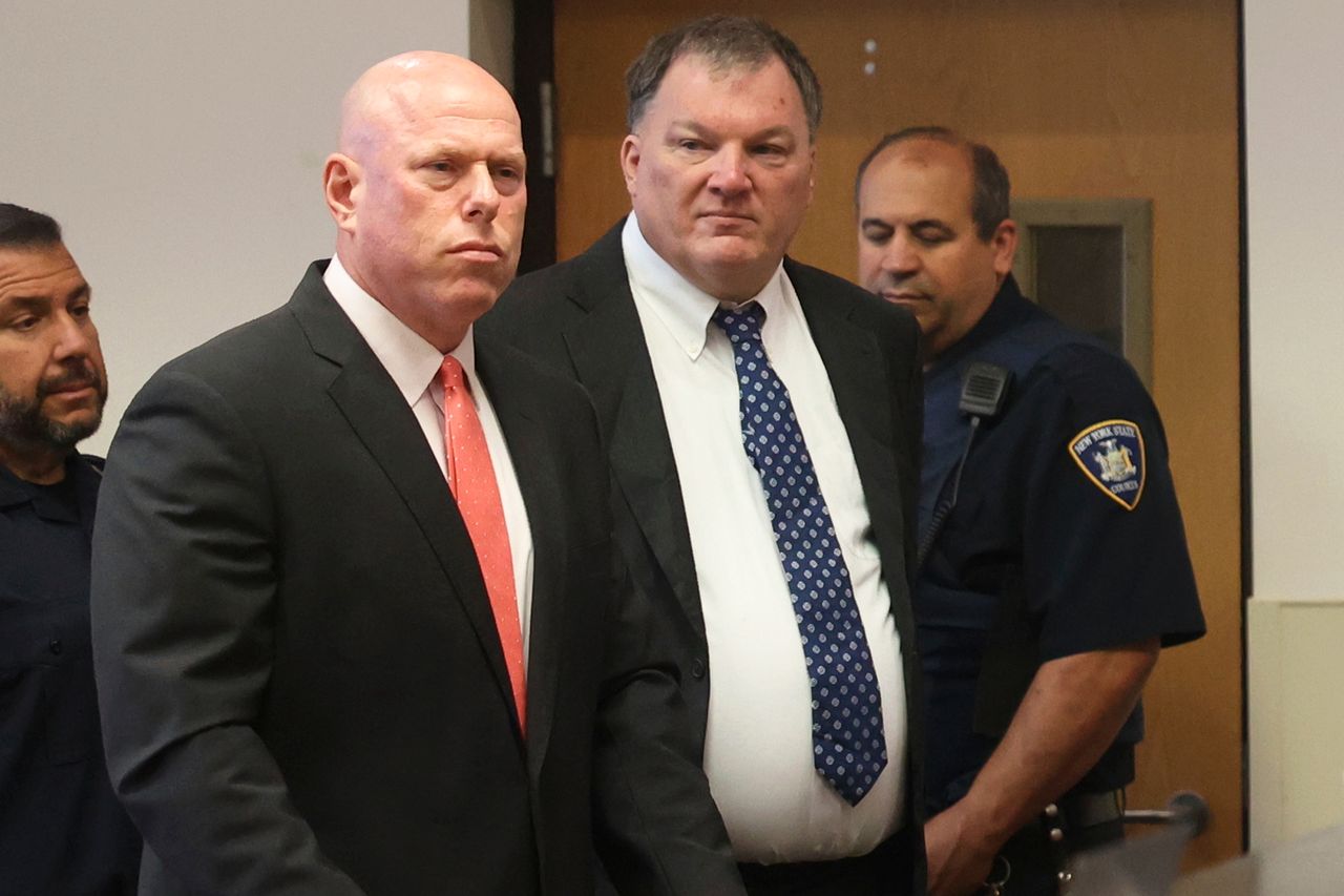 Rex Heuermann, charged in the Gilgo Beach serial killings on Long Island, appears for a hearing on July 30, 2024 in Riverhead, New York.Credit: James Carbone/Newsday via AP, Pool