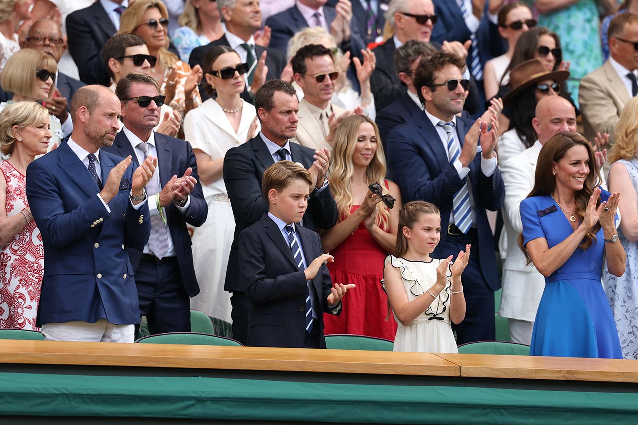 Prince William and Princess Kate with their kids Prince George and Princess CharlotteCredit: Julian Finney/Getty