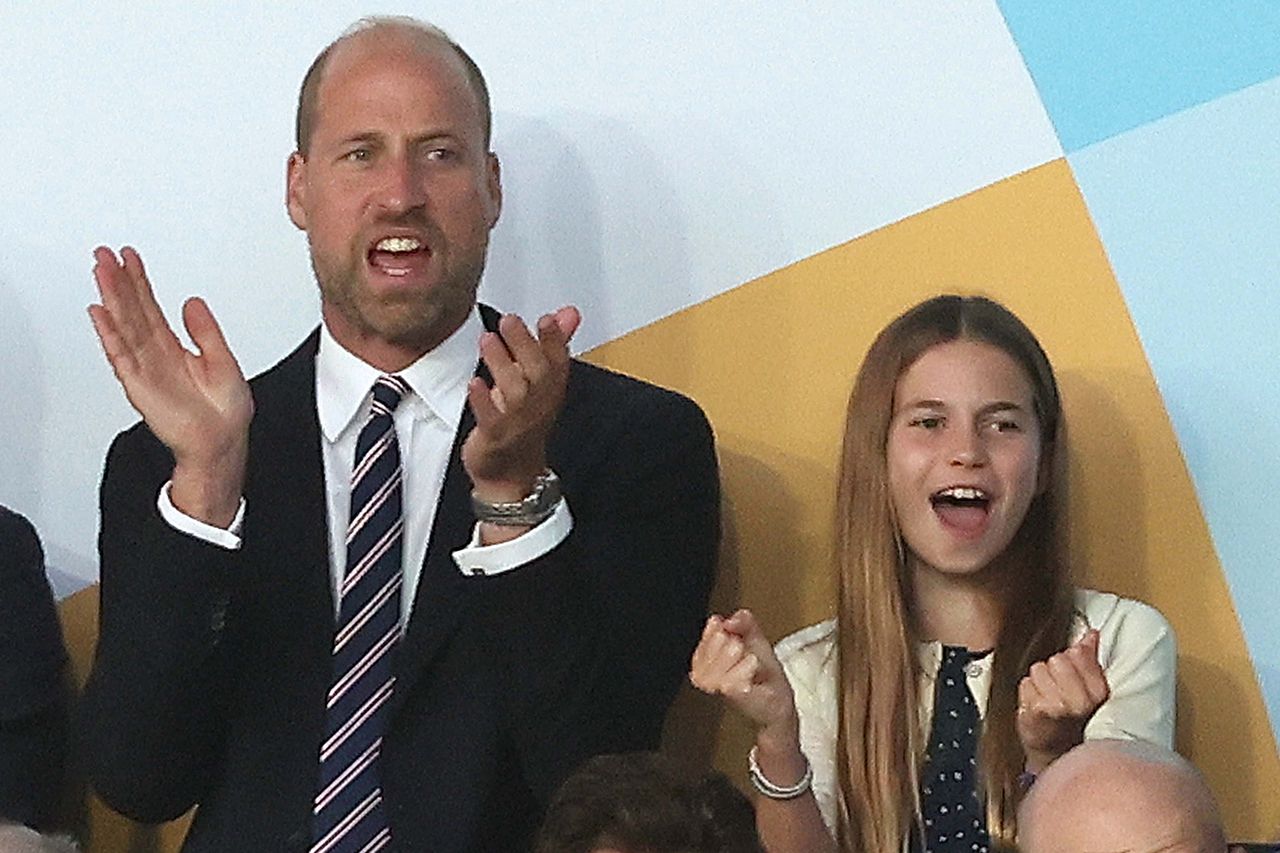 Prince William and Princess CharlotteCredit: Crystal Pix/MB Media/Getty