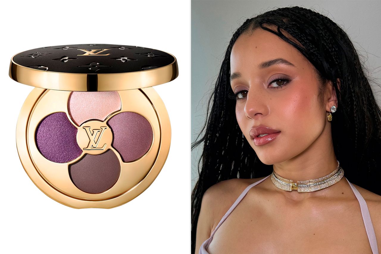 Chase Infiniti wears Louis Vuitton's LA Beauté Louis Vuitton eyeshadow palette to the 2026 Oscars.Credit: Amber D Makeup/Instagram