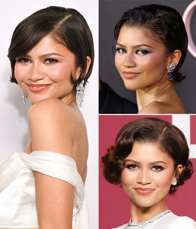 Zendaya's bixie haircut.Credit: Getty (3)