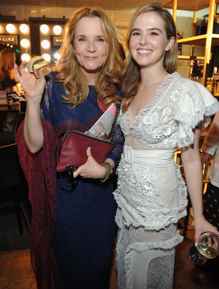 Lea Thompson (left) and Zoey Deutch at 'Marie Claire' 's 'Fresh Faces' celebration, sponsored by Maybelline. at the Doheny Room in West Hollywood, Calif., on April 21, 2017Credit: Donato Sardella/Getty Images