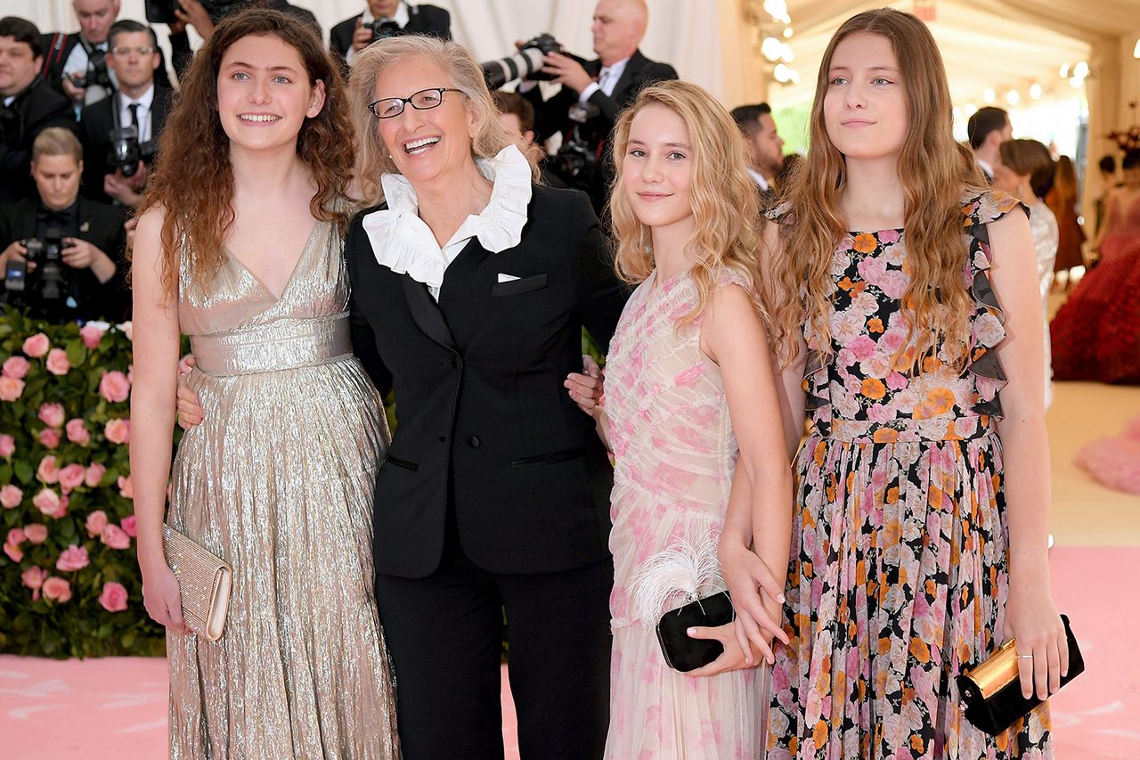 Annie Leibovitz with her daughters on May 6, 2019 in New York CityCredit: Neilson Barnard/Getty