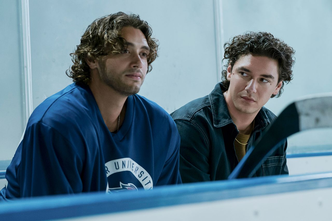 John Logan (Antonio Cipriano) and Garrett Graham (Belmont Cameli) in OFF CAMPUS Antonio Cipriano as John Logan and Belmont Cameli as Garrett Graham in 'Off Campus' season 1Credit: Liane Hentscher/Prime