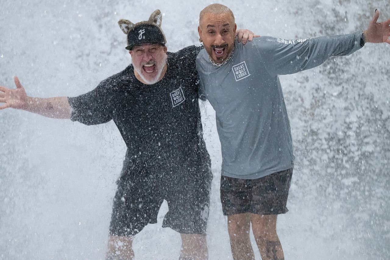 AJ McLean and Joey FatoneCredit: Courtesy of Great Wolf Lodge