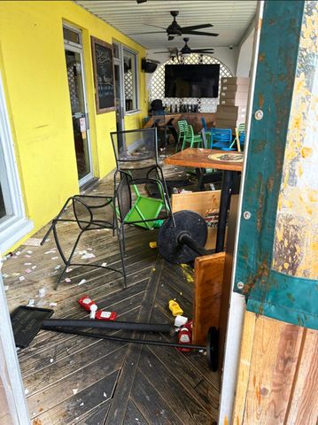 A photo of the damage at Woody's Dewey Beach.Credit: Dewey Beach Police Department