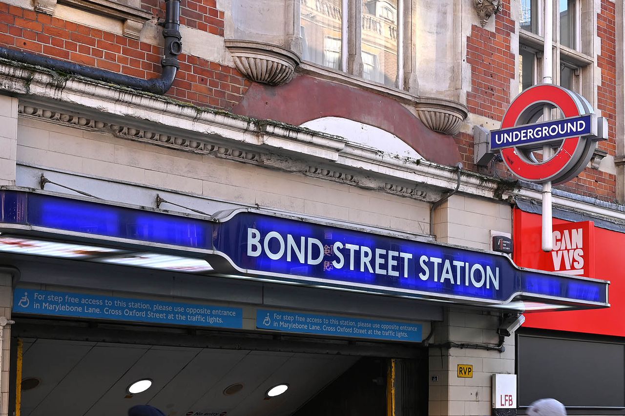 A photo of Bond Street London Underground Tube Station in Oxford Street in London.Credit: John Keeble/Getty