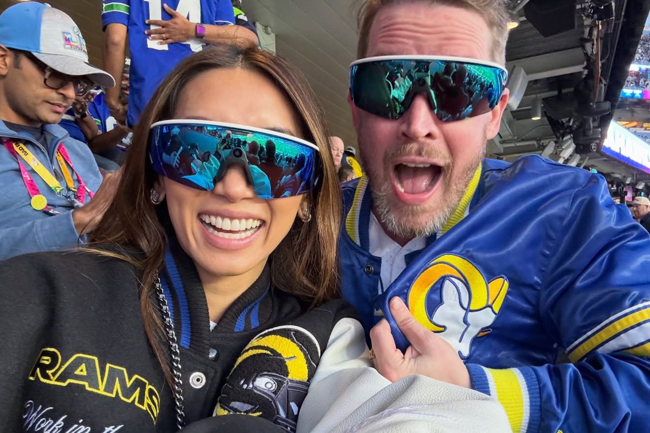 Brenda Song and Macaulay Culkin cheering on the Los Angeles Rams.Credit: Brenda Song/Instagram