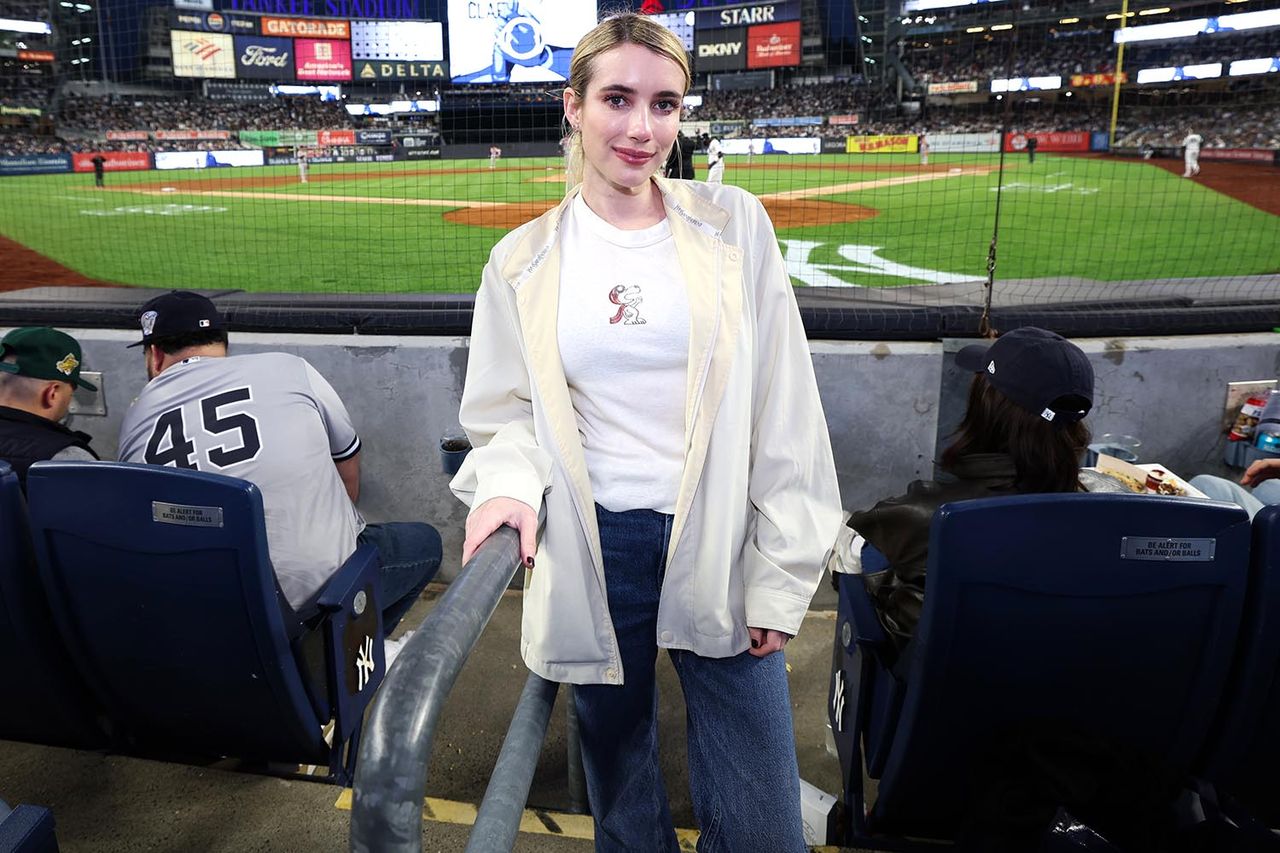 Emma RobertsCredit: New York Yankees/Getty