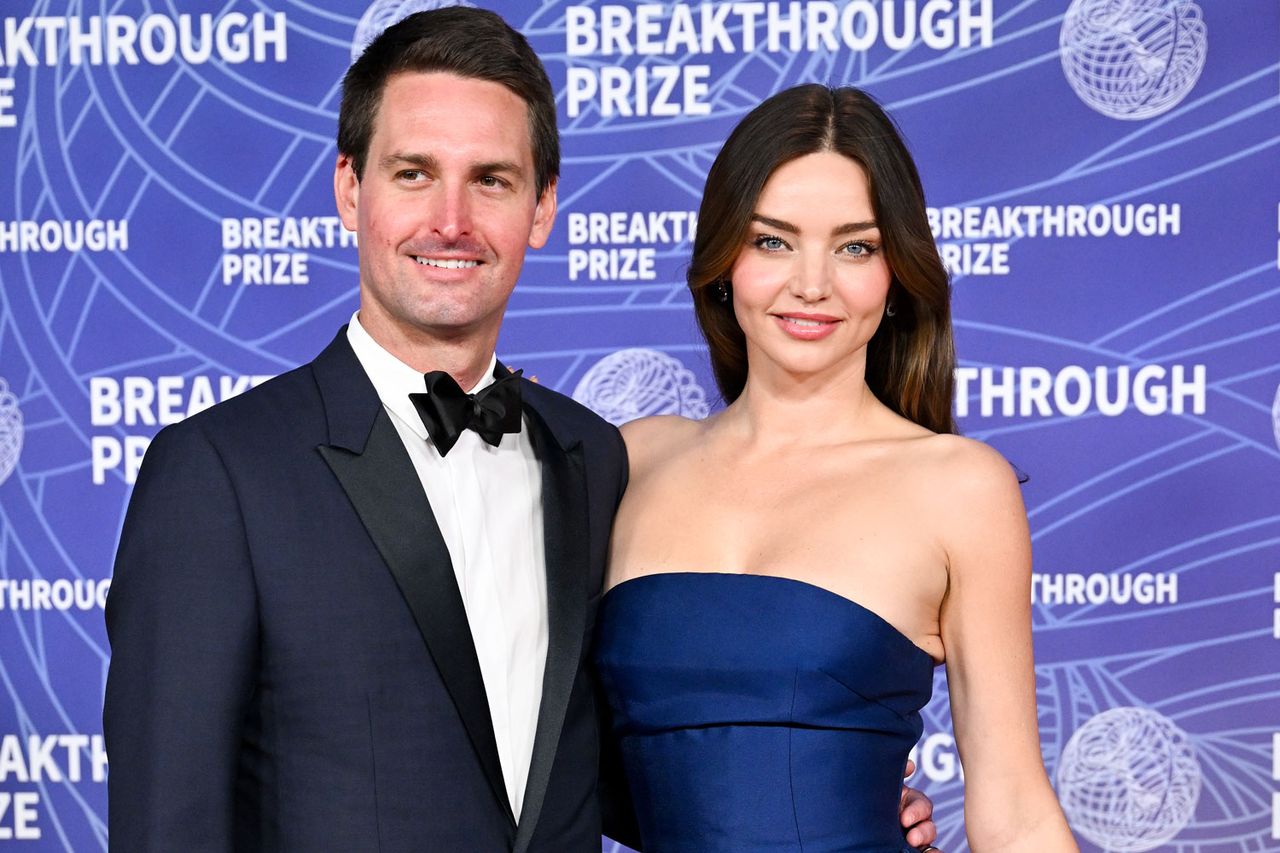 Evan Spiegel and Miranda Kerr in April 2026Credit: Gilbert Flores/Variety/Getty