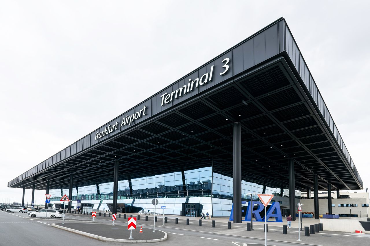 The exterior of Frankfurt AirportCredit: Silas Stein/picture alliance via Getty