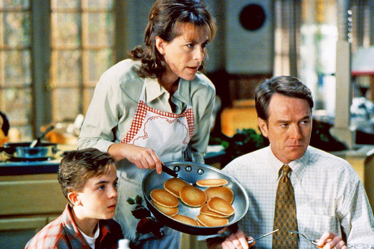 Frankie Muniz, Jane Kaczmarek and Bryan Cranston in a ‘Malcolm in the Middle’ sceneCredit: Saeed Adyani/Fox