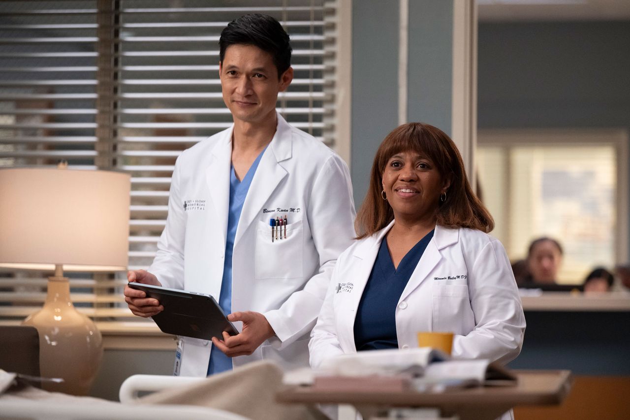 Harry Shum Jr. and Chandra Wilson in 'Grey's Anatomy'Credit: Disney/Anne Marie Fox