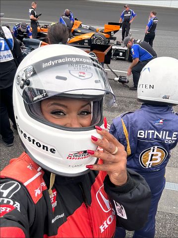 Janine Rubenstein at Indy 500Credit: Janine Rubenstein
