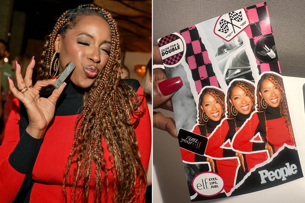 Janine Rubenstein holding an e.l.f. lipstick, Photo of Janine RubensteinCredit: Janine Rubenstein (2)