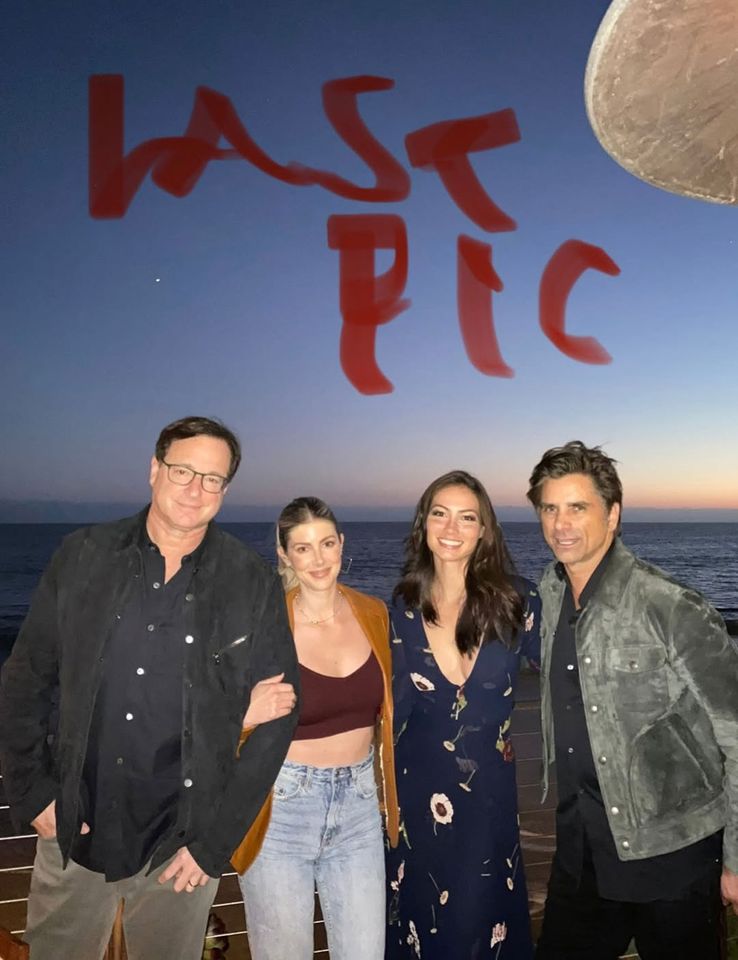 From left: Bob Saget, Kelly Rizzo, Caitlin McHugh and John StamosCredit: John Stamos/Instagram