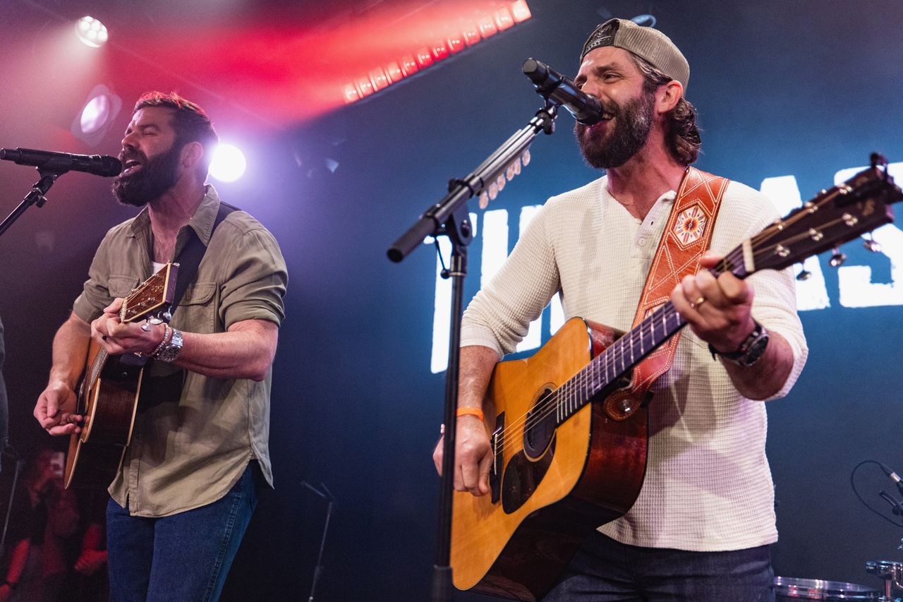 Jordan Davis and Thomas RhettCredit: John Shearer/Getty