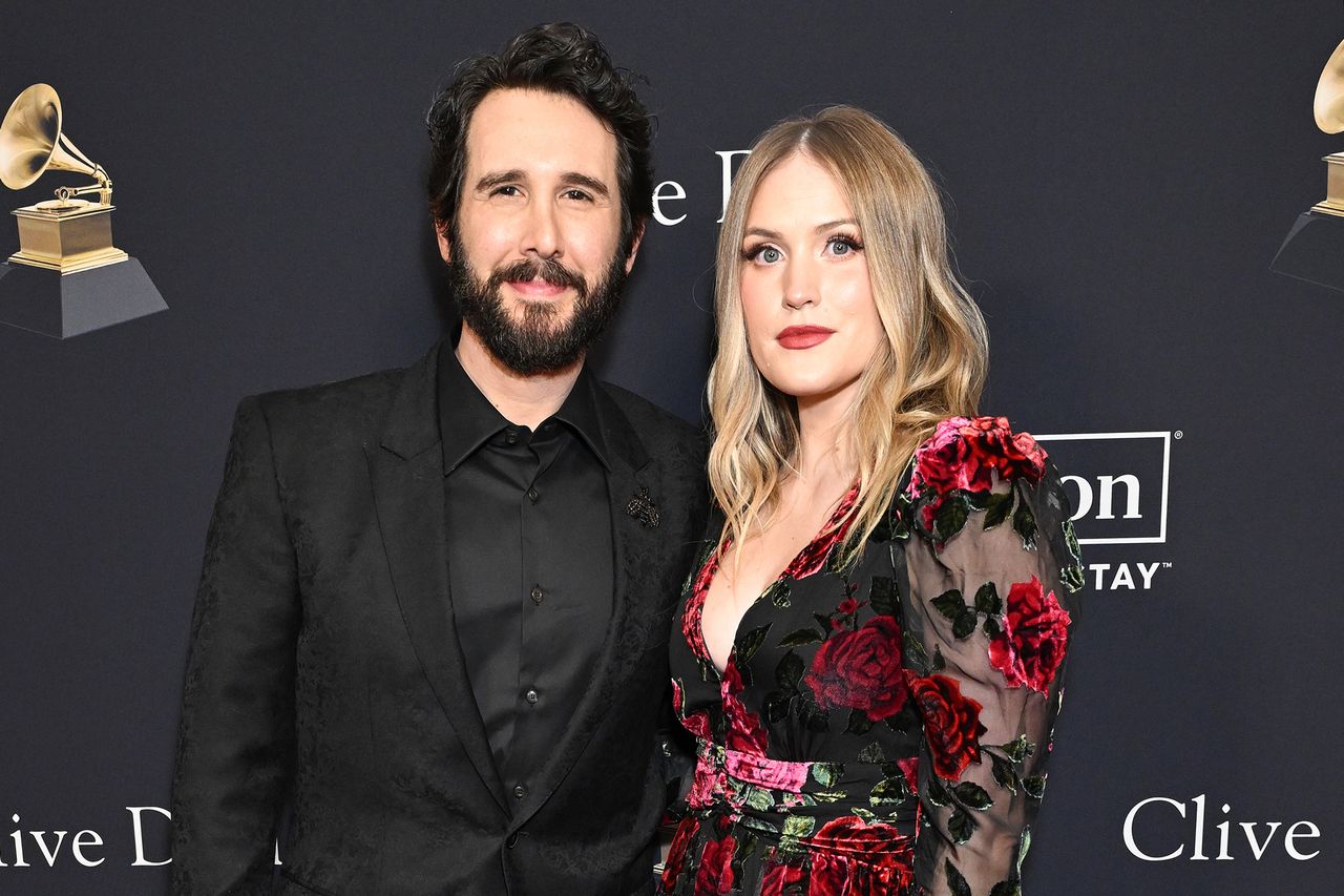 Josh Groban and Natalie McQueen in February 2024Credit: Gilbert Flores/Billboard via Getty